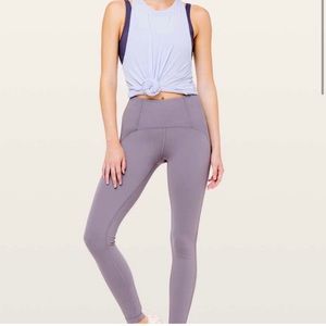 lulemon Principal Dancer Corsetry
Tight *28" size 4 lunar rock leggings purple